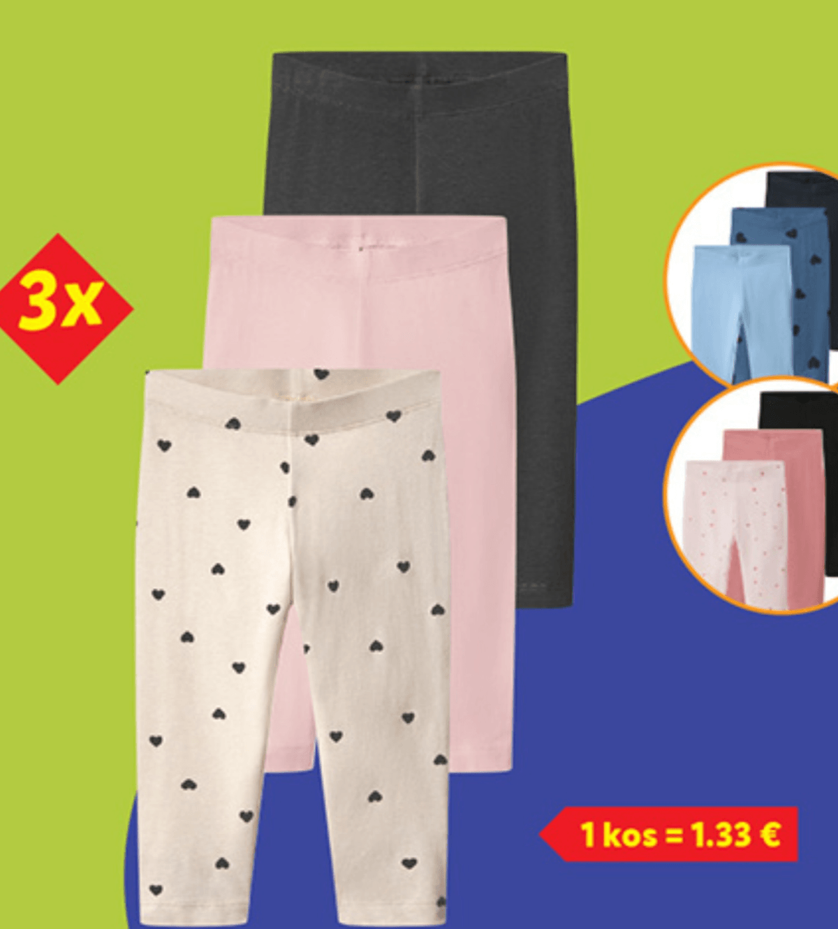 Lupilu Kapri pajkice za malčke 3 kosi - Akcija v trgovini Lidl