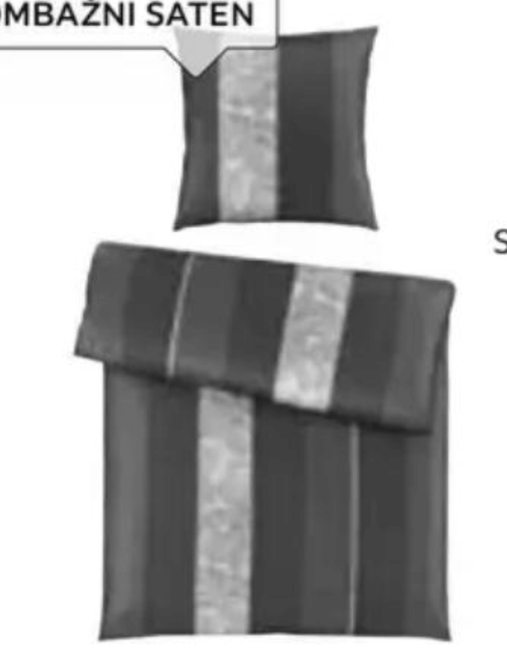 Posteljnina iz satena „ORNAMENT" 60 X 80/140 X 200 cm Dieter Knoll - Akcija v trgovini Lesnina