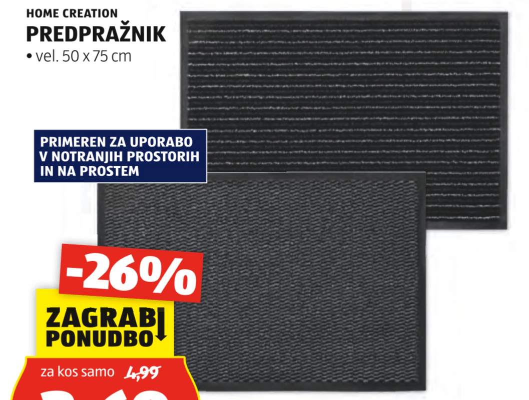 Predpražnik Home Creation - Akcija v trgovini Hofer