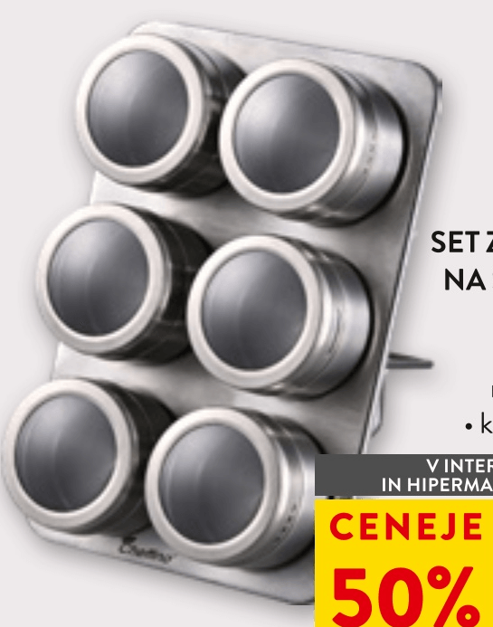 Set za začimbe na stojalu 6/1 - Akcija v trgovini Spar