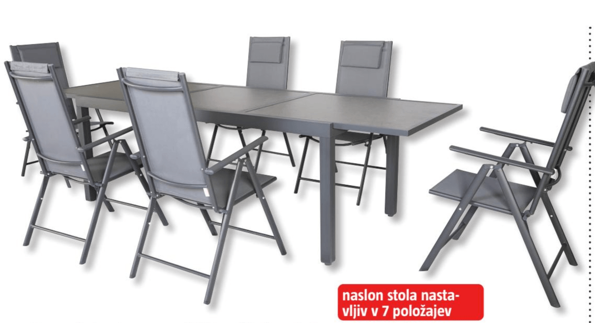 Komplet vrtnega pohištva 'Valencia' - Akcija v trgovini Bauhaus