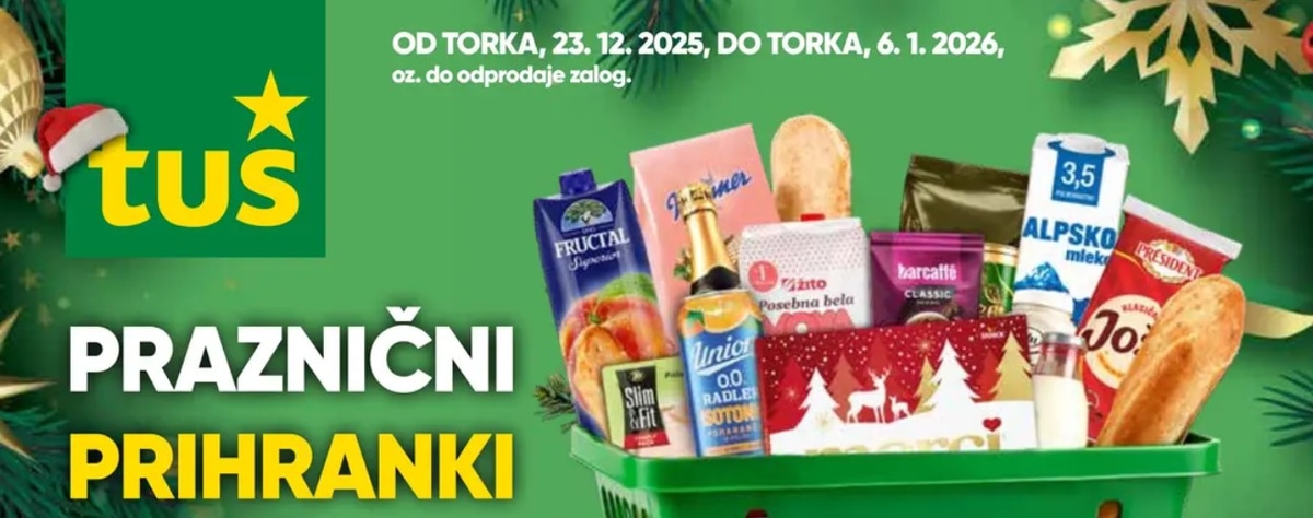 Tuš katalog Praznični prihranki od 23.12. do 06.01.2026