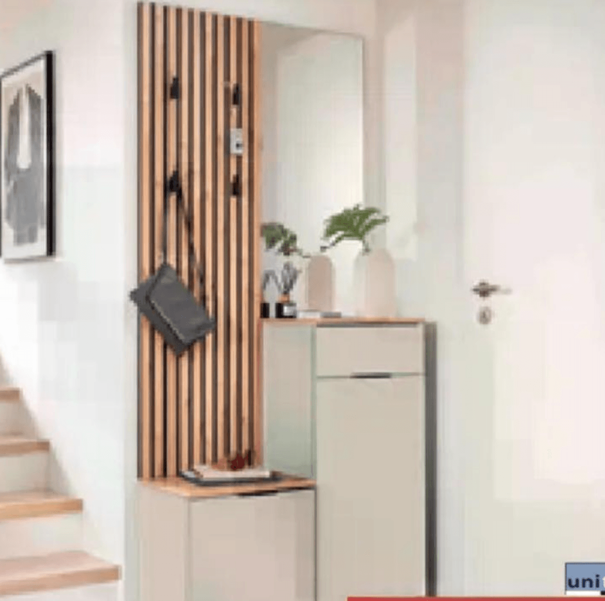 Garderoba, bež/dekor artisan hrast - Akcija v trgovini Rutar