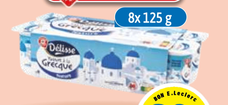 NAVADNI JOGURT PO GRŠKO 1 kg - Akcija v trgovini E.Leclerc