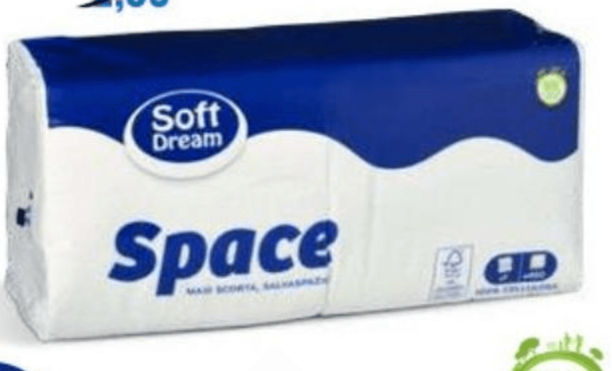Soft Dream Papirnate serviete 450 kosov - Akcija v trgovini Eurospin