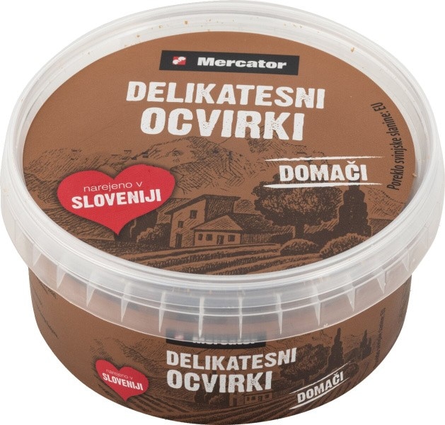 Domači suhi ocvirki 200 g Mercator Akcija v trgovini Mercator