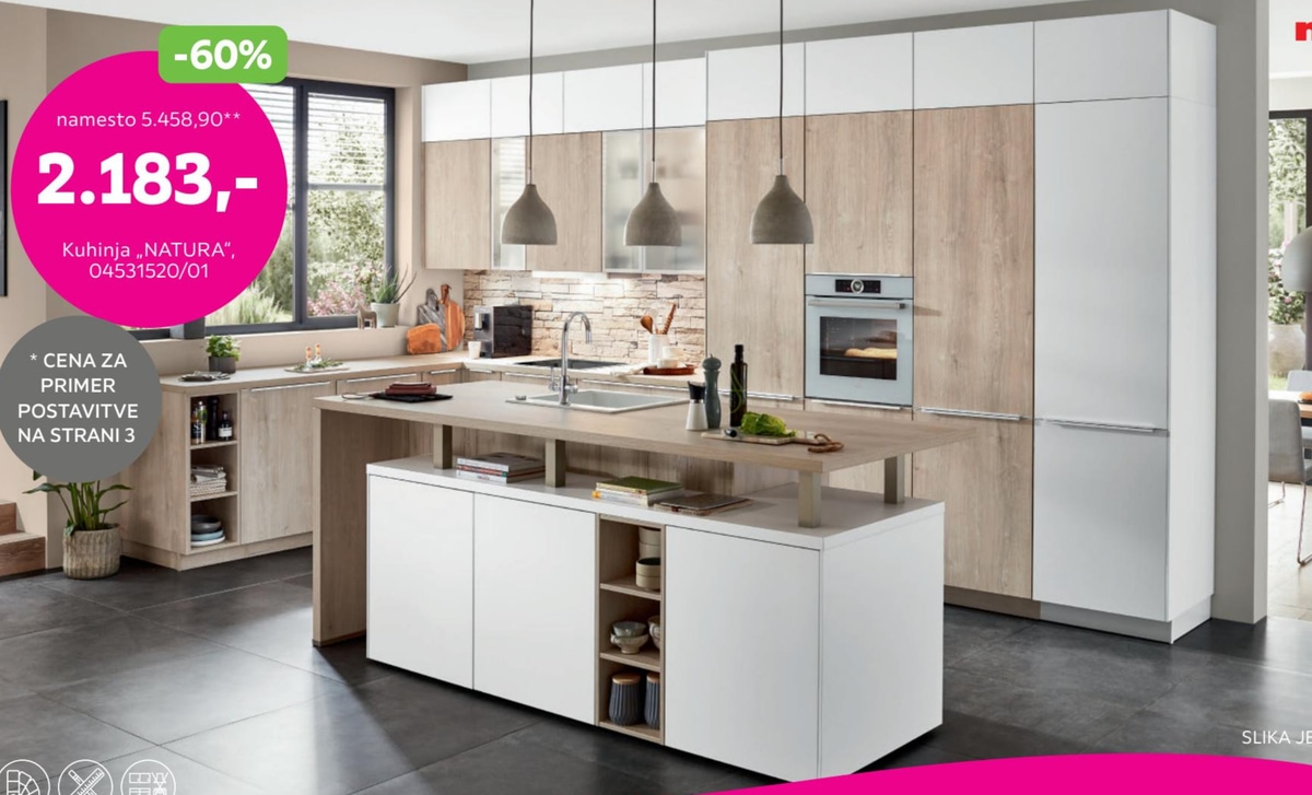 Kuhinja „NATURA” Nobilia - Akcija v trgovini Mömax