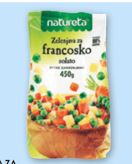 ZELENJAVA ZA FRANCOSKO SOLATO 450 g NATURETA - Akcija u trgovini Spar