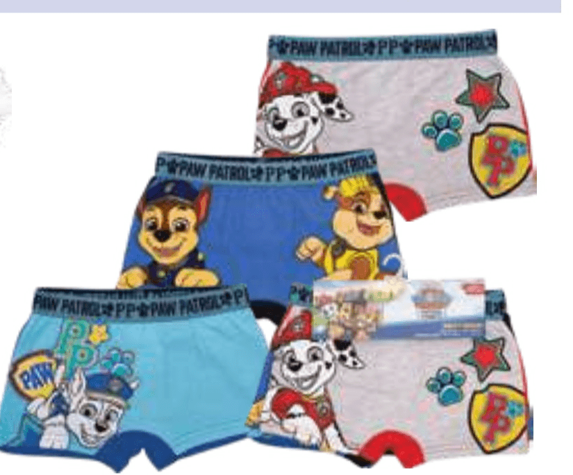 Paw Patrol Deške Bokser Hlače 3X - Akcija v trgovini E.Leclerc
