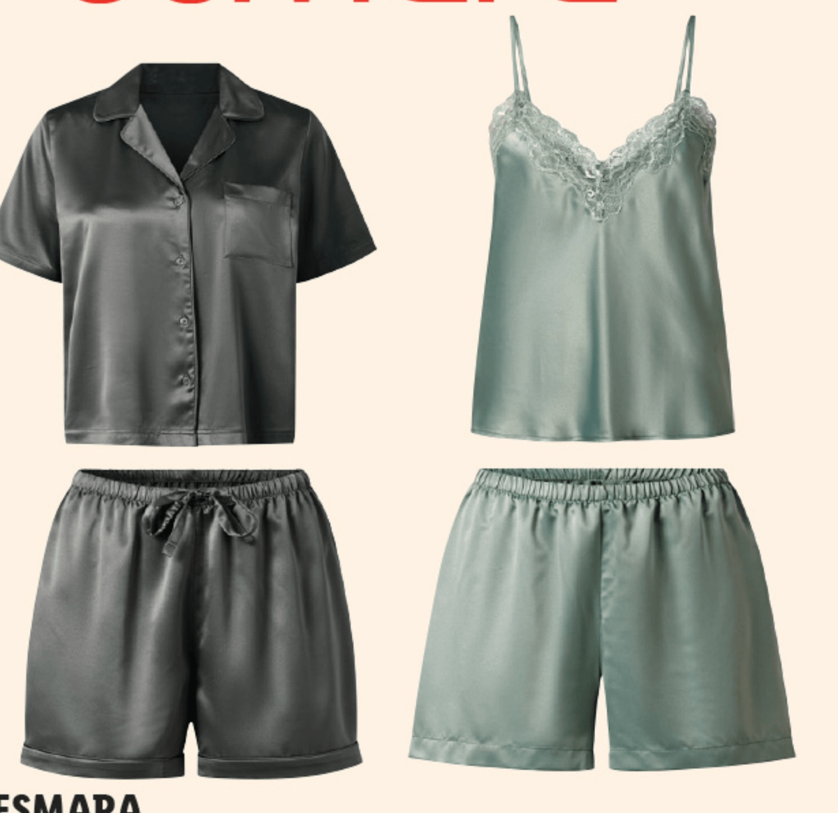 ESMARA Ženska kratka pižama - Akcija v trgovini Lidl