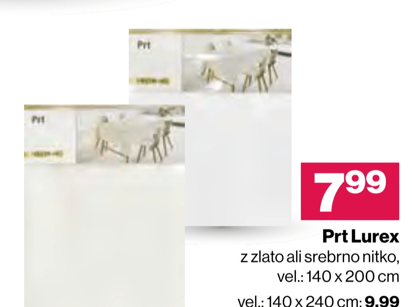 Prt Lurex - Akcija v trgovini Mercator