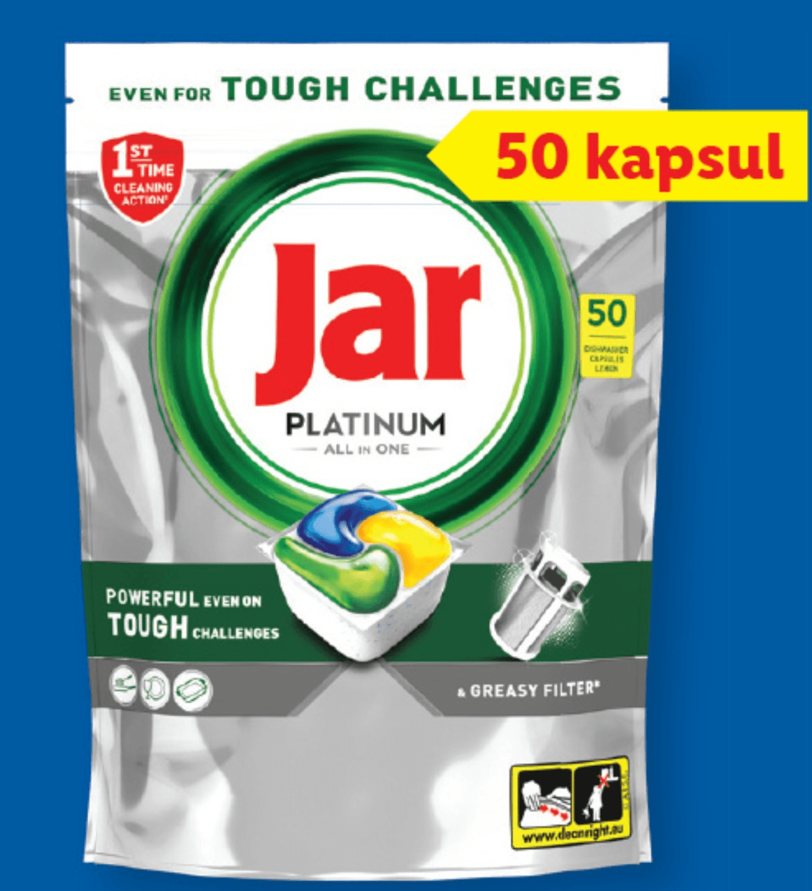 JAR Platinum kapsule za pomivalni stroj 50 kapsul - Akcija v trgovini Lidl