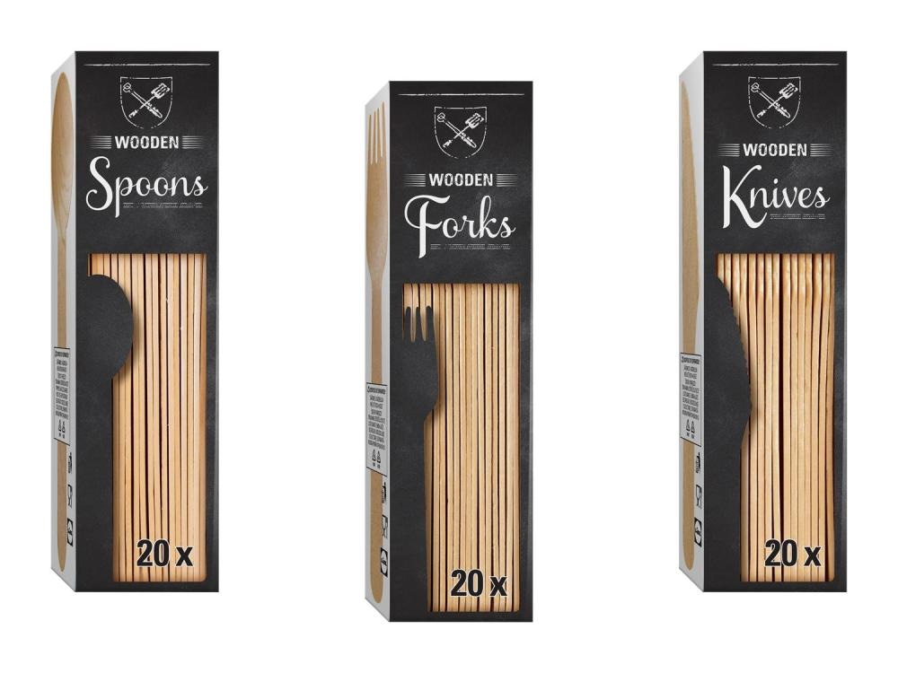 Grillmeister Leseni pribor 20 kosov - Akcija v trgovini Lidl