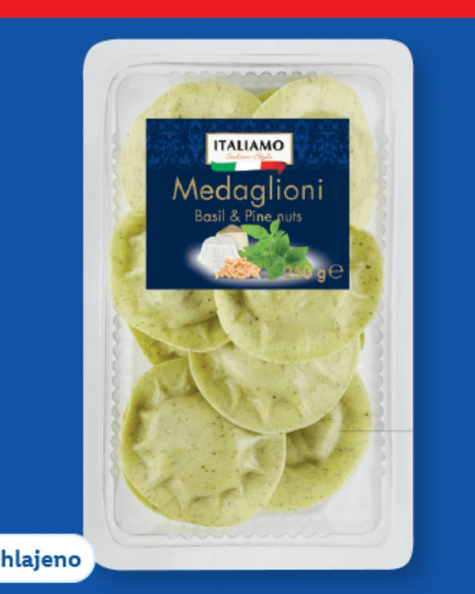 ITALIAMO Sveže jajčne testenine "Medaglioni" 250 g - Akcija v trgovini Lidl