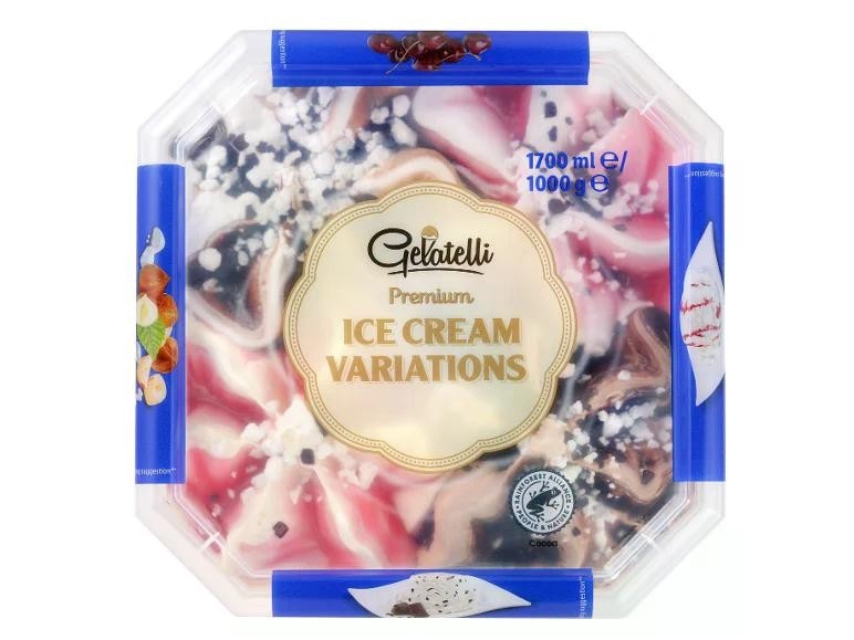 Gelatelli Mešani Schwarzwald sladoled 1650 ml - Akcija v trgovini Lidl