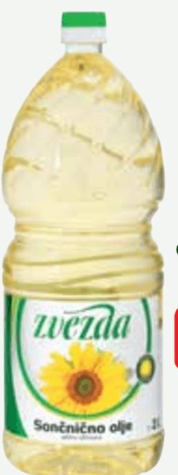 Sončnično olje Zvezda 2 l Akcija v trgovini Tuš