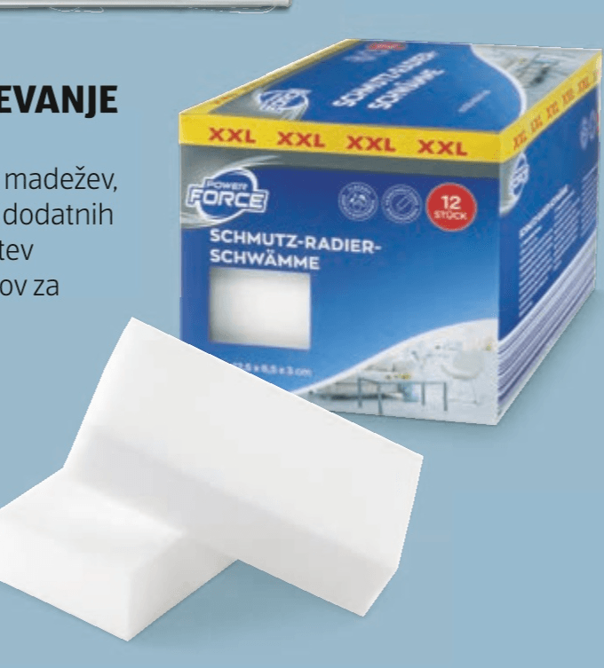 Gobice za odstranjevanje umazanije 12 kosov POWER FORCE - Akcija v trgovini Hofer