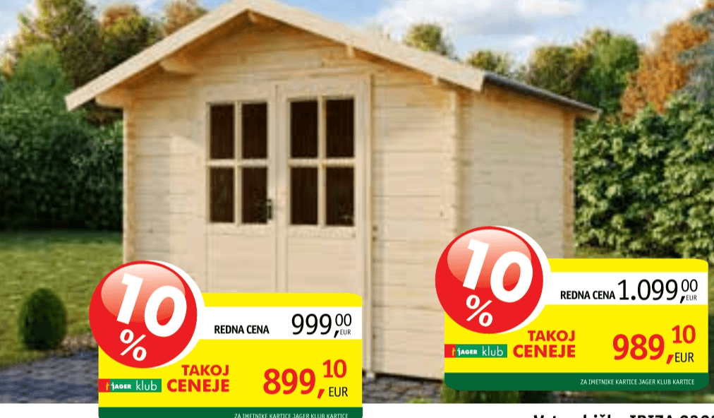 Vrtna hiška KRETA 2020 - Akcija v trgovini Jager