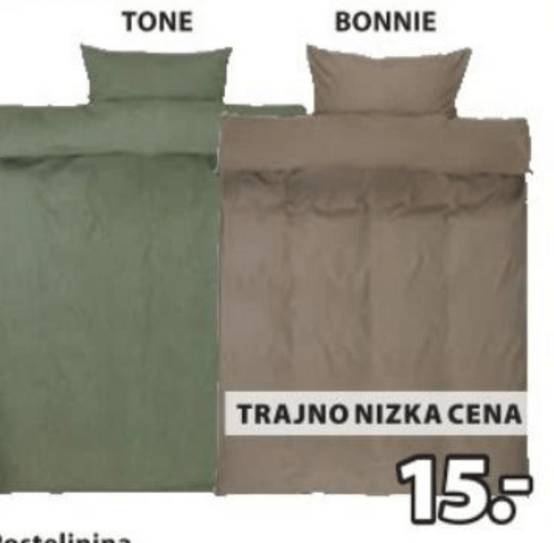 Posteljnina Bonnie 140x220 cm - Akcija v trgovini Jysk