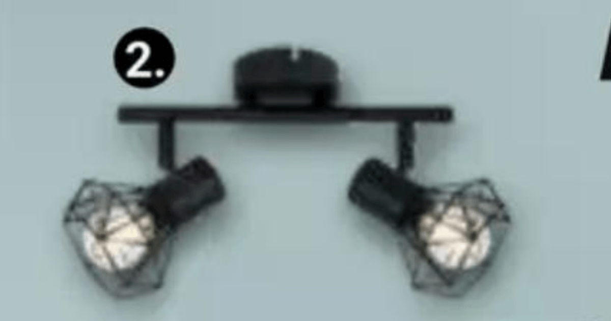 Točkovni reflektor BENA 2 x E14 - Akcija v trgovini Pevex