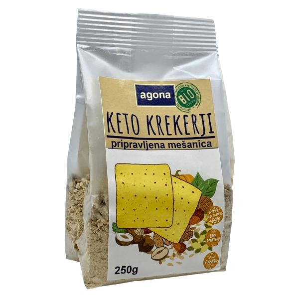 Bio krekerji Keto / Bio Mešanica za kruh Agona 250 g - Akcija v trgovini Mercator