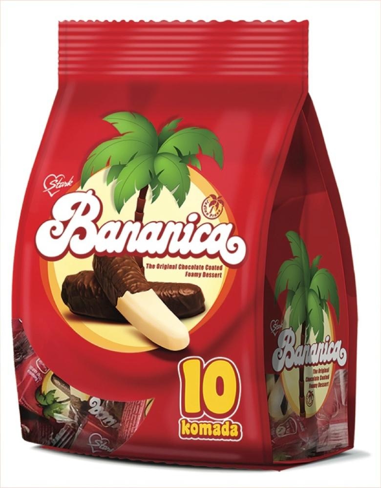 Štark Bananica desert 250 g Akcija v trgovini Tuš