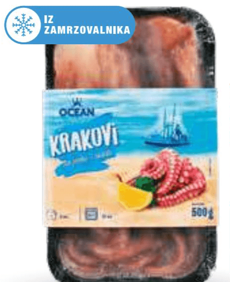 Ocean lovke orjaškega lignja 500 g Akcija v trgovini Mercator