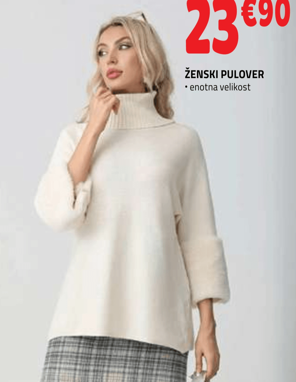 Ženski pulover - Akcija v trgovini E.Leclerc