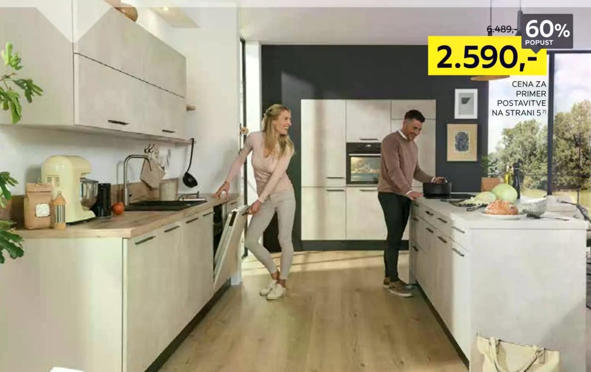 Kuhinja novel - Akcija v trgovini Lesnina