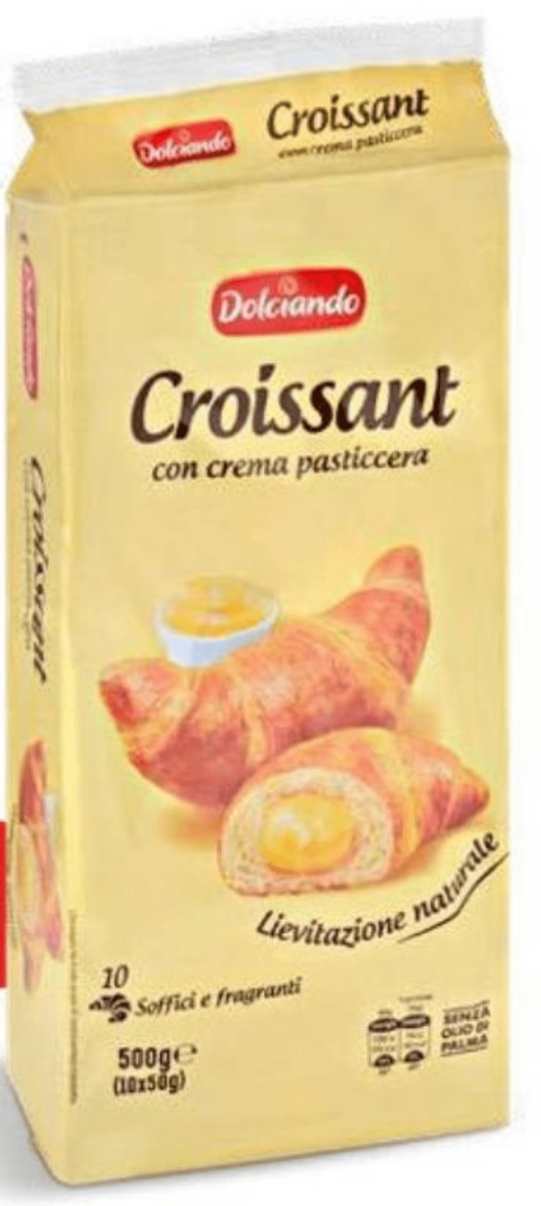 Dolciando Croissant 10 kosov, 500 g - Akcija u trgovini Eurospin