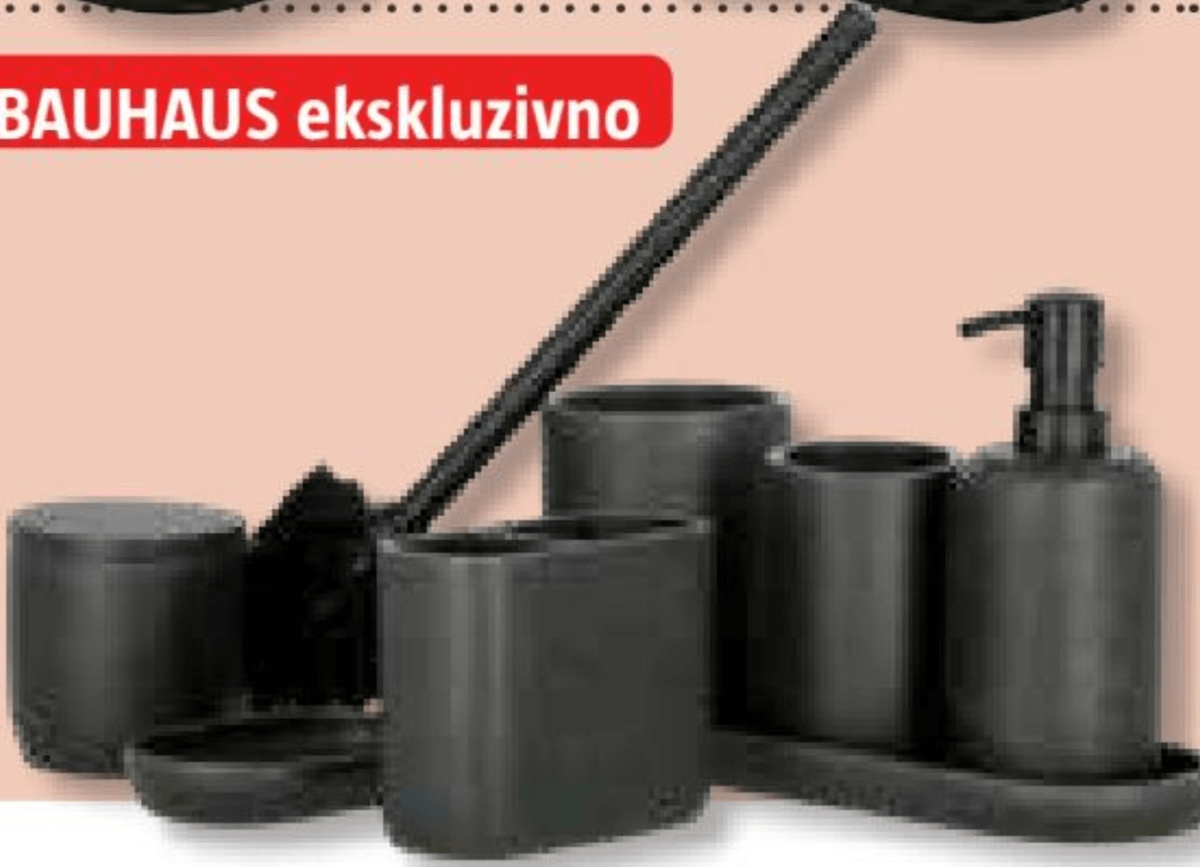 Lonček za zobne ščetke 'Stone' Ø 7,4 x v 11,5 cm - Akcija v trgovini Bauhaus