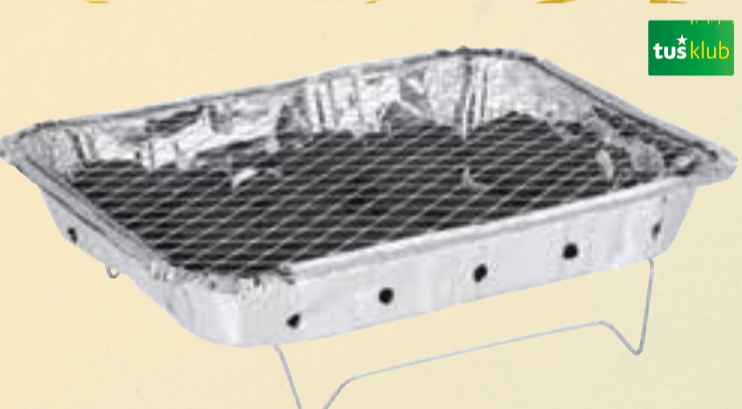 Žar na oglje za enkratno uporabo - Akcija v trgovini Tuš