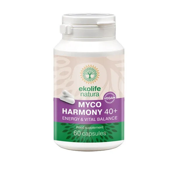 Ekolife natura Myco Harmony 40+ 60 kapsul Akcija v trgovini E.Leclerc