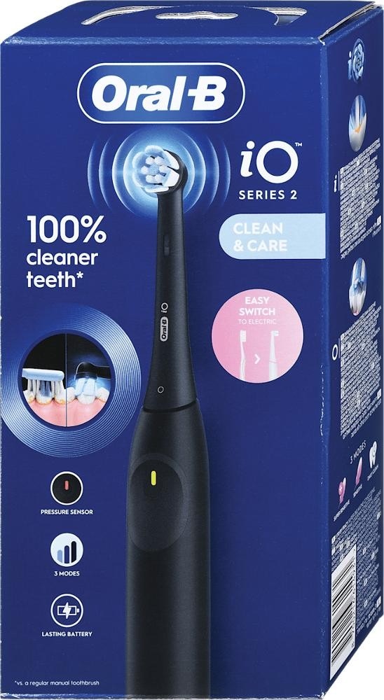 Oral-B iO Series 2 črna električna zobna ščetka 1 kos Akcija v trgovini Dm