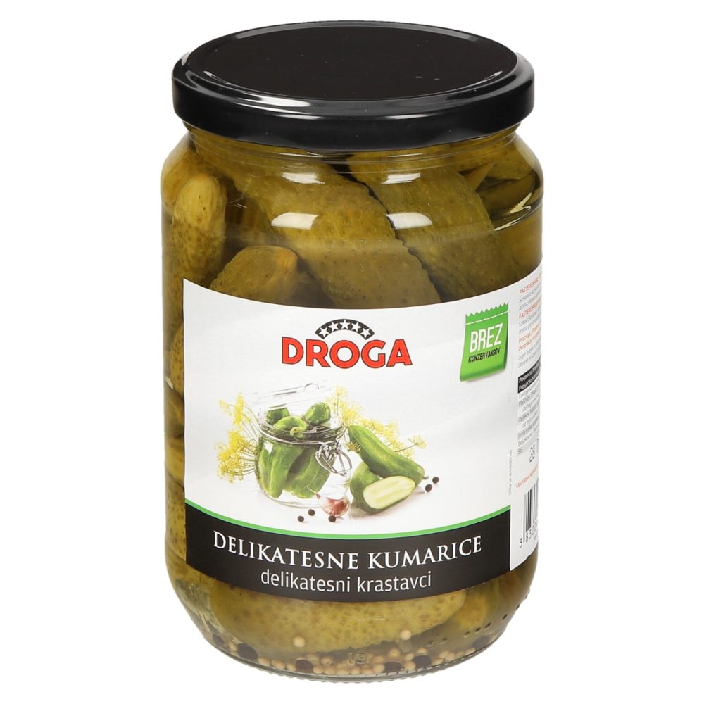 Delikatesne kumarice Droga 680 g - Akcija v trgovini E.Leclerc