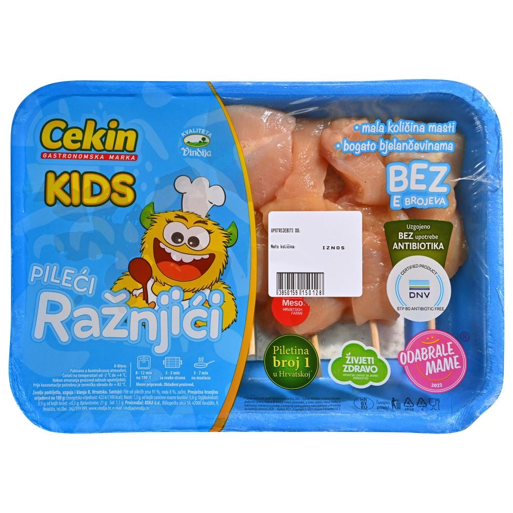 Kids piščančji ražnjiči Cekin 450 g - Akcija u trgovini Mercator