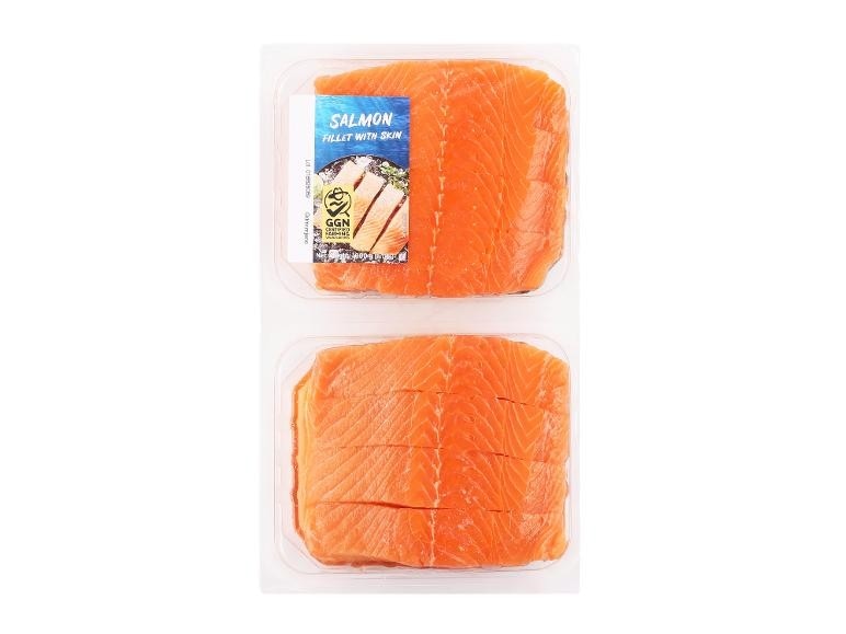 Fileji lososa XXL 1 kg (8 x 125 g s kožo) Akcija v trgovini Lidl