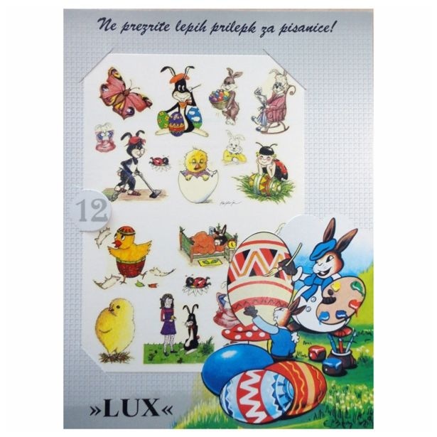 Nalepke za pirhe 12/1 Lux - Akcija v trgovini E.Leclerc
