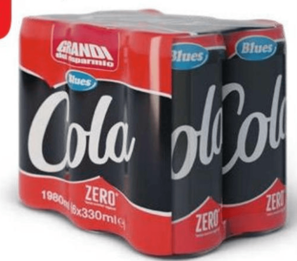 Grandi Blues Cola Zero 6 x 330 ml - Akcija v trgovini Eurospin