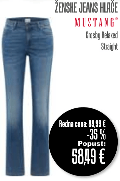 Ženske jeans hlače MUSTANG - Akcija v trgovini Jager