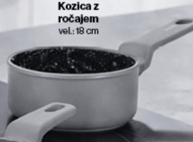 Kozica z ročajem Verona 18 cm - Akcija v trgovini Mercator