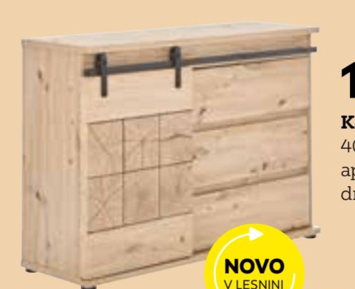 Komoda - Akcija v trgovini Lesnina