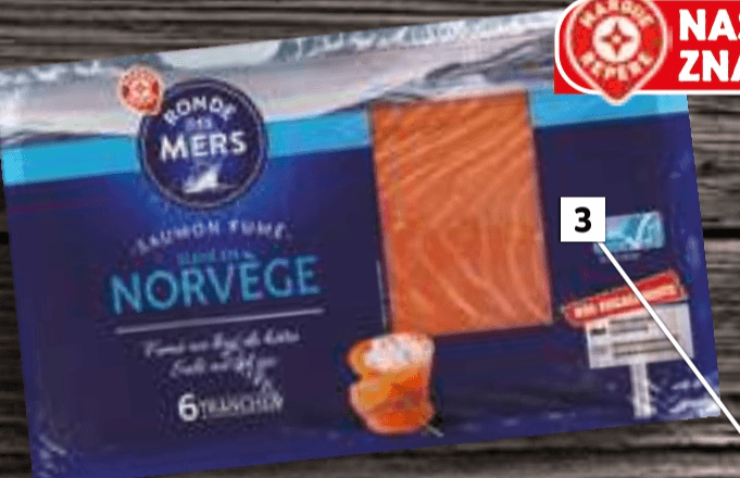 Dimljeni norveški losos 210 g Ronde des Mers - Akcija v trgovini E.Leclerc