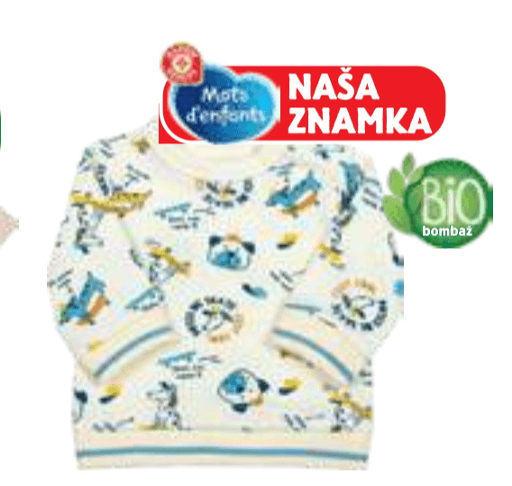 Deški pulover Mots d'enfants - Akcija v trgovini E.Leclerc