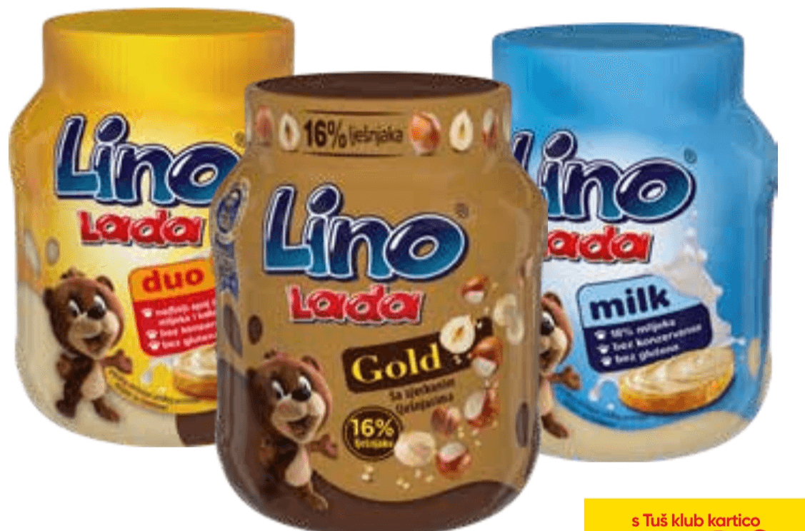 Kremni namaz Lino Lada - Akcija v trgovini Tuš