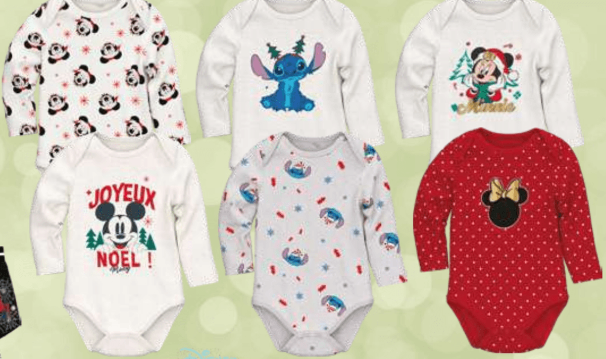 Otroški bodi 2X Disney Baby - Akcija v trgovini E.Leclerc