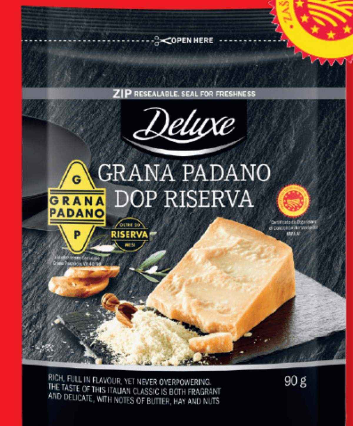 Deluxe Italijanski sir „Grana Padano DOP Riserva” 90 g - Akcija v trgovini Lidl
