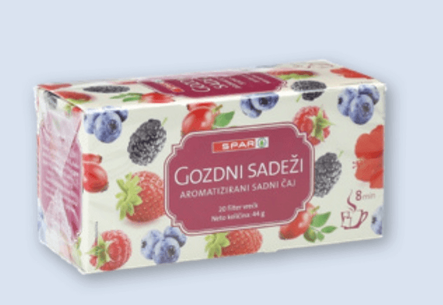 Čaj gozdni sadeži 44 g SPAR - Akcija v trgovini Spar