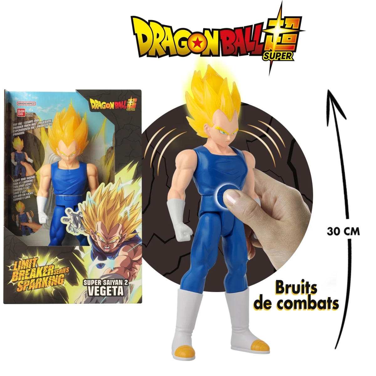 Super Saiyan 2 Vegeta 30 cm Bandai - Akcija v trgovini Mueller