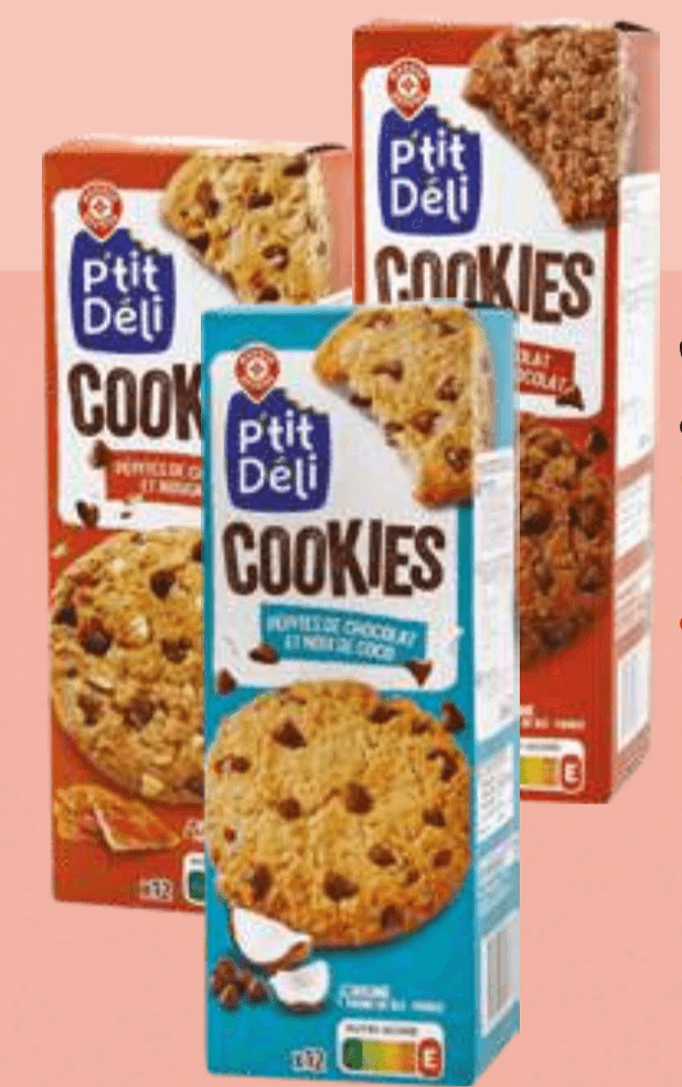 P'tit Deli Piškoti s koščki čokolade 200 g - Akcija v trgovini E.Leclerc